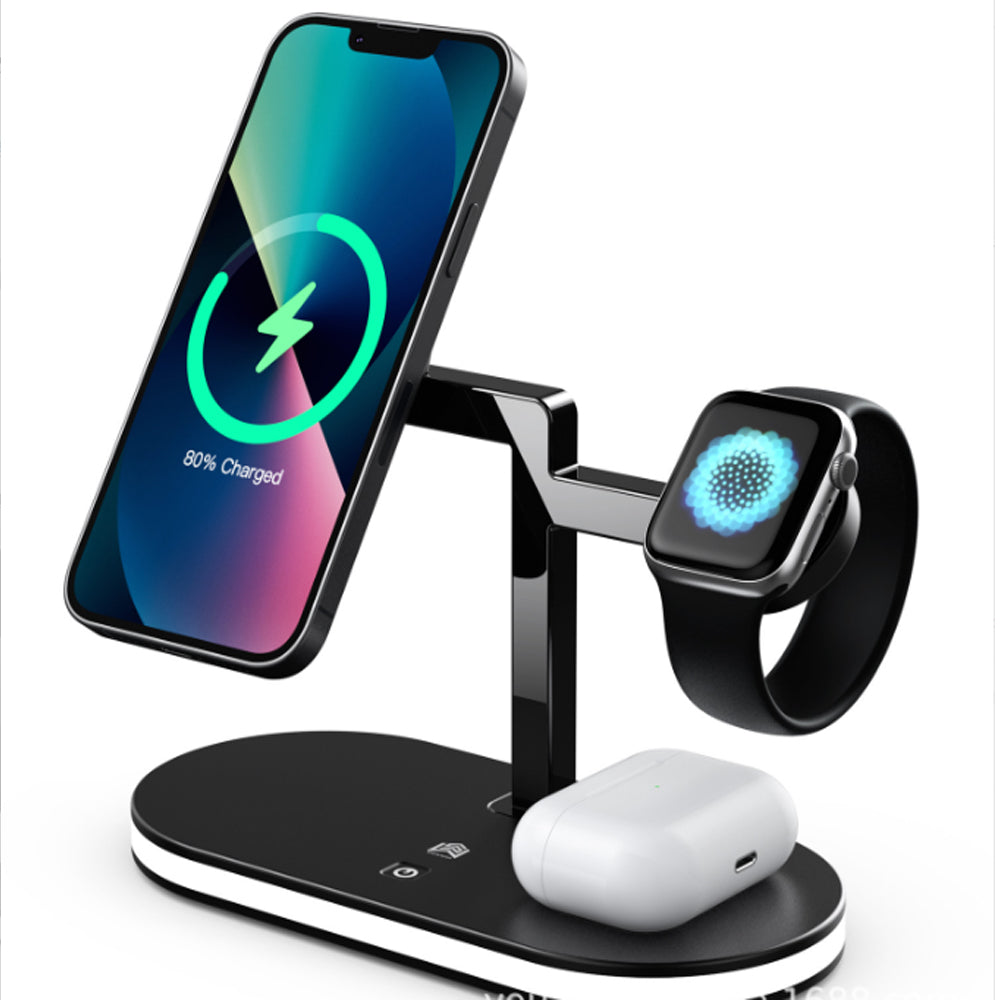 4 In 1 Aluminum Alloy Magnetic Wireless Charger Stand