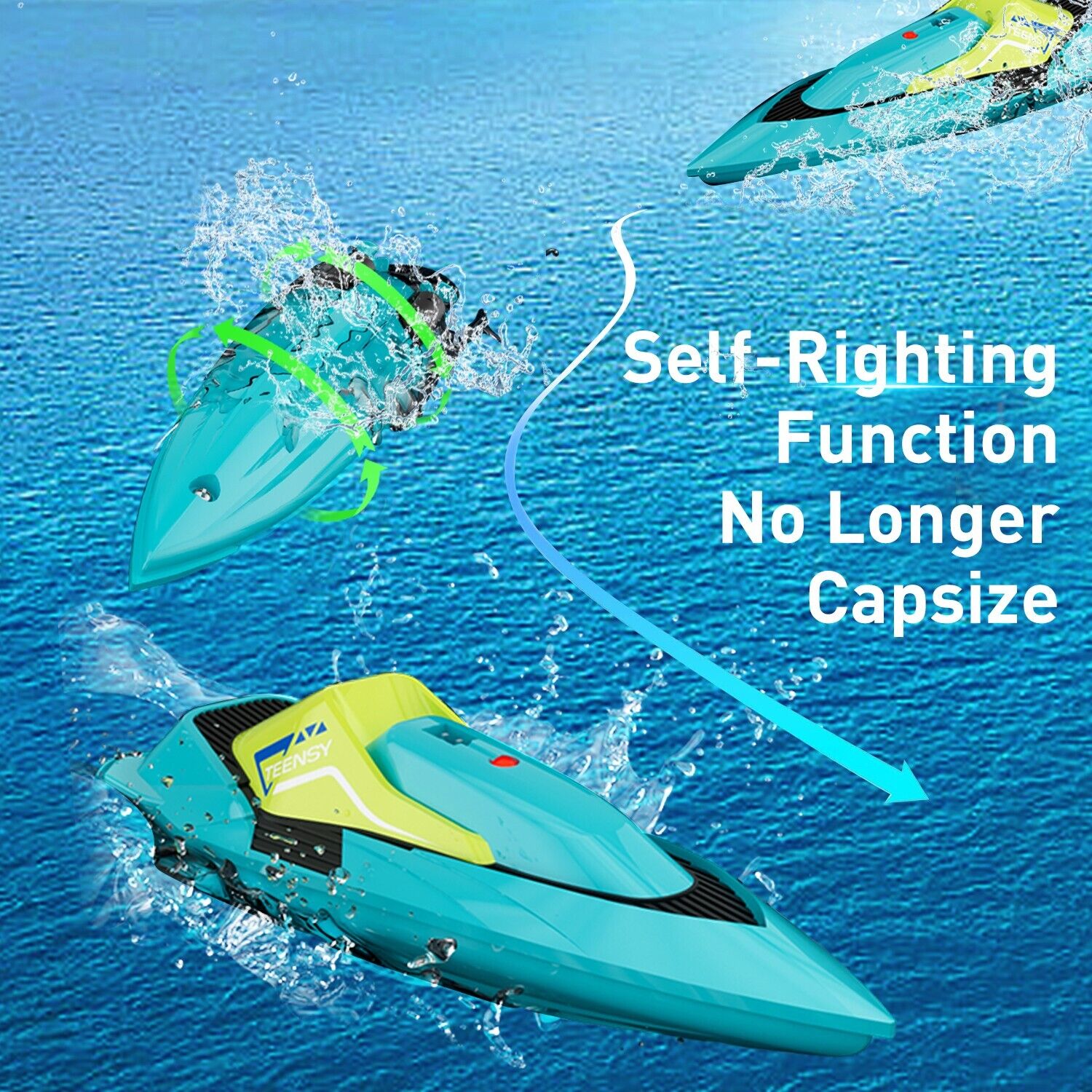 S5 Fast RC Boat For Pools And Lakes 2.4 GHz 20 MPH Racing Boats For Kids US