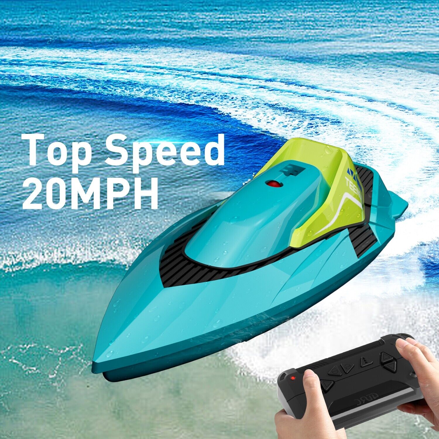 S5 Fast RC Boat For Pools And Lakes 2.4 GHz 20 MPH Racing Boats For Kids US